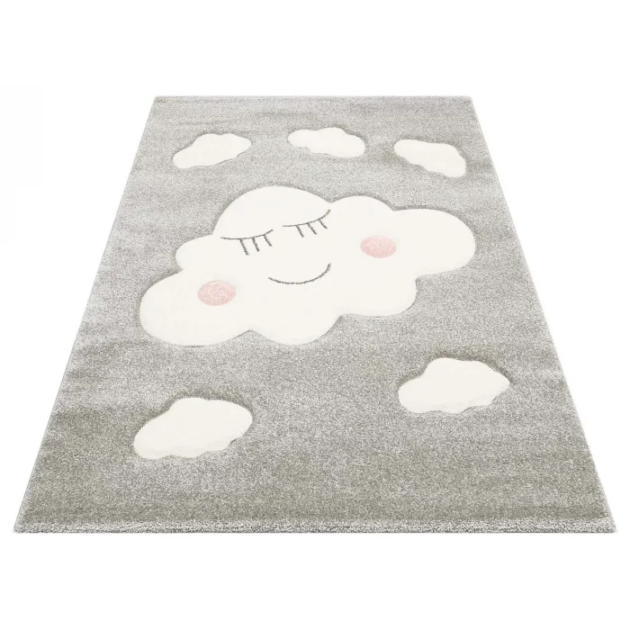 Eko Kids KDS 09 Grey Bulutlu Hav Toz Vermez Çocuk Halısı