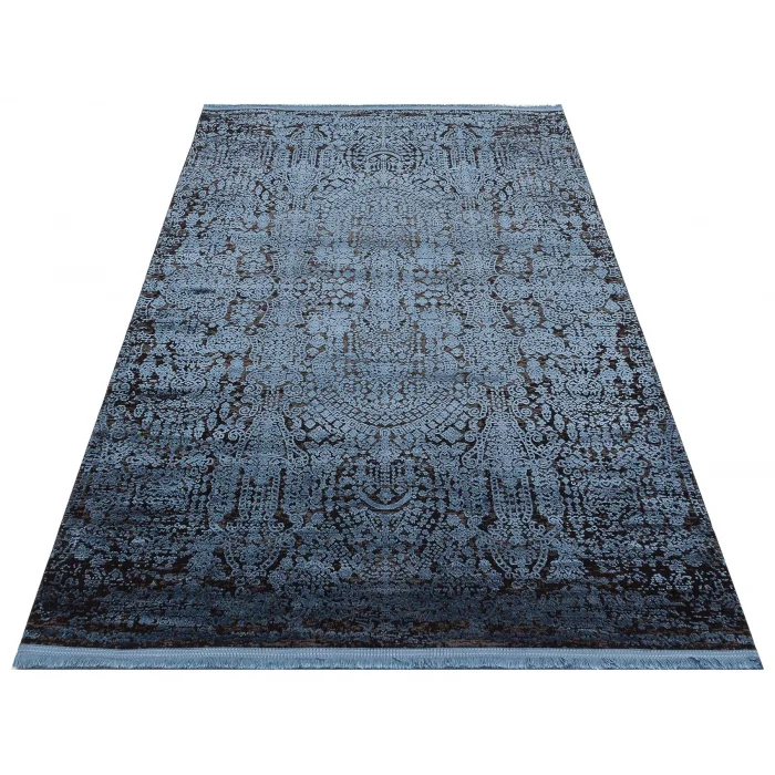 Cordoba Db 04 Antrasit Navy Parlak Yüksek Alçak Dokulu Modern Makine Halısı