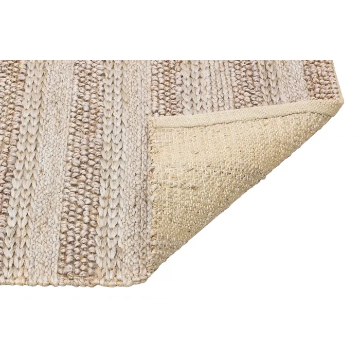 FLATWEAVE KILIM 0144 Farklı Örgü Dokusuna Sahip El Dokuma Naturel Jüt Hasır Halı