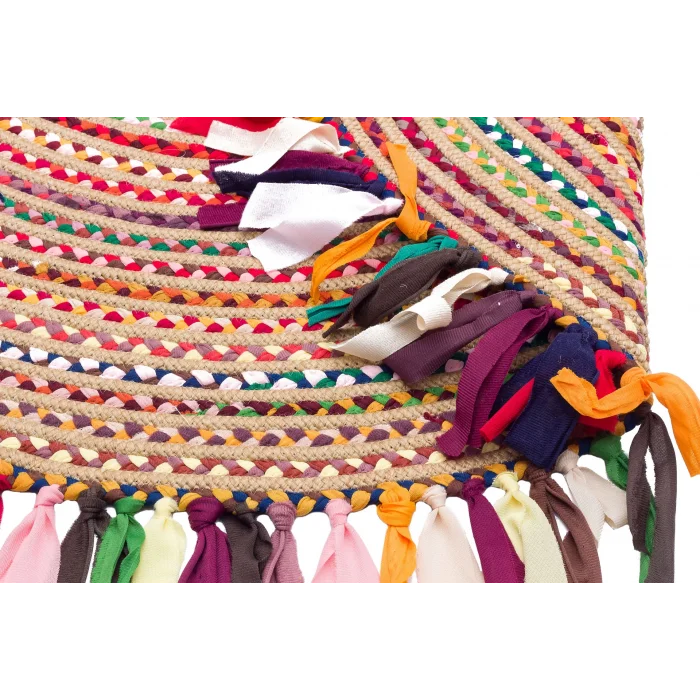 Patna PTN 10 Multy Mix Jüt Hasır Görünümlü Hav Toz Vermez Dekoratif Örgü Halı