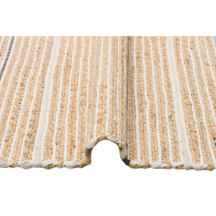 Juno Jüt Ech 05 Natural Grey Flatweave El Dokuma Naturel Jüt Hasır Halı