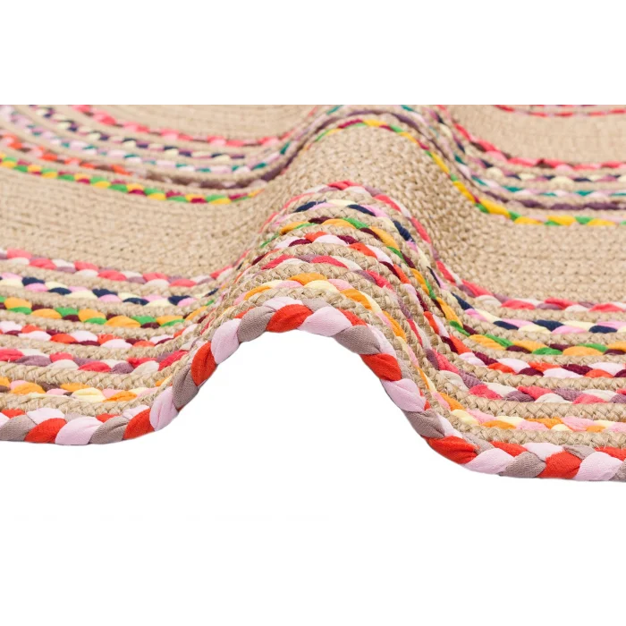 Patna PTN 08 Multy Mix Jüt Hasır Görünümlü Hav Toz Vermez Dekoratif Örgü Halı