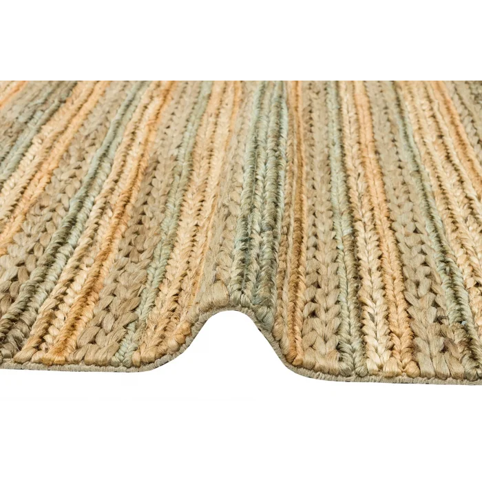 FLATWEAVE KILIM 0257 Farklı Örgü Dokusuna Sahip El Dokuma Naturel Jüt Hasır Halı