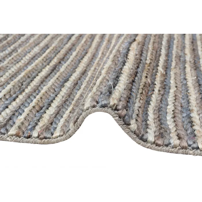 FLATWEAVE KILIM 0466 Farklı Örgü Dokusuna Sahip El Dokuma Naturel Jüt Hasır Halı