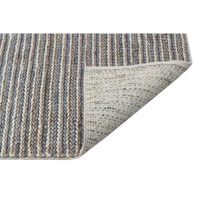FLATWEAVE KILIM 0466 Farklı Örgü Dokusuna Sahip El Dokuma Naturel Jüt Hasır Halı