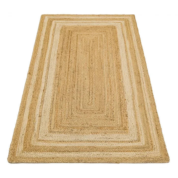 Echo Ech 10 Natural White XW Flatweave El Dokuma Naturel Jüt Hasır Halı