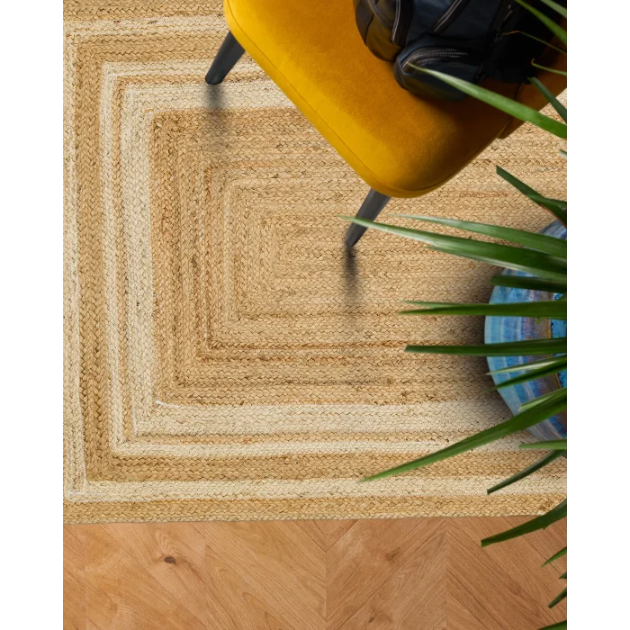 Echo Ech 10 Natural White XW Flatweave El Dokuma Naturel Jüt Hasır Halı