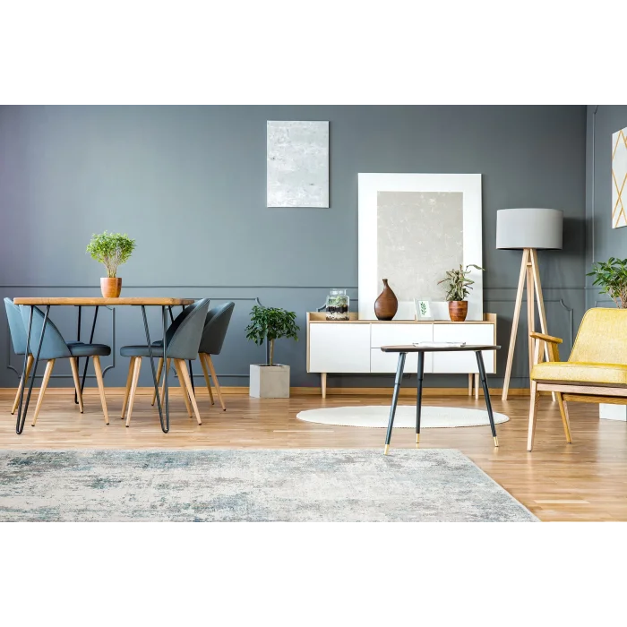 FRESCO HALI 0309 Yüksek Alçak Dokulu Özel Işıltılı Yüksek Kaliteli Sık Dokuma Modern Salon Halısı