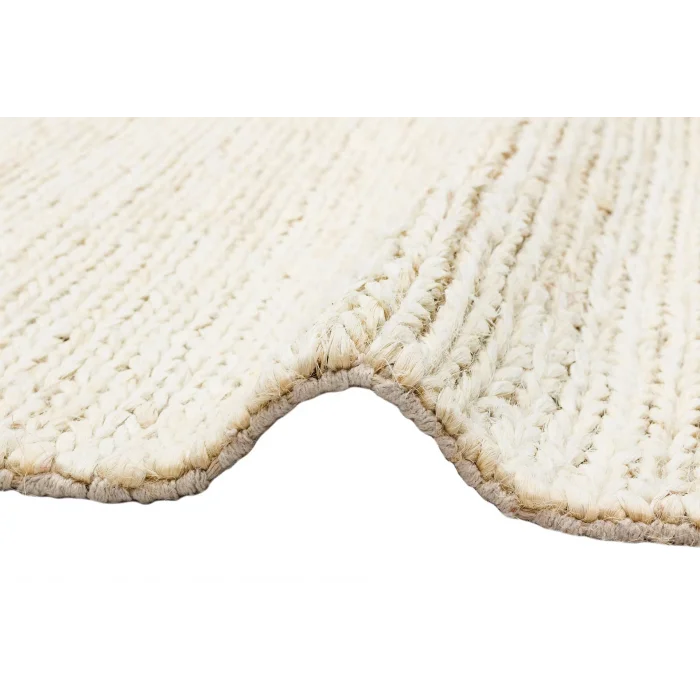 Choti Whıte Flatweave Natural Jüt İle Üretilen El Dokuma Hasır Halı