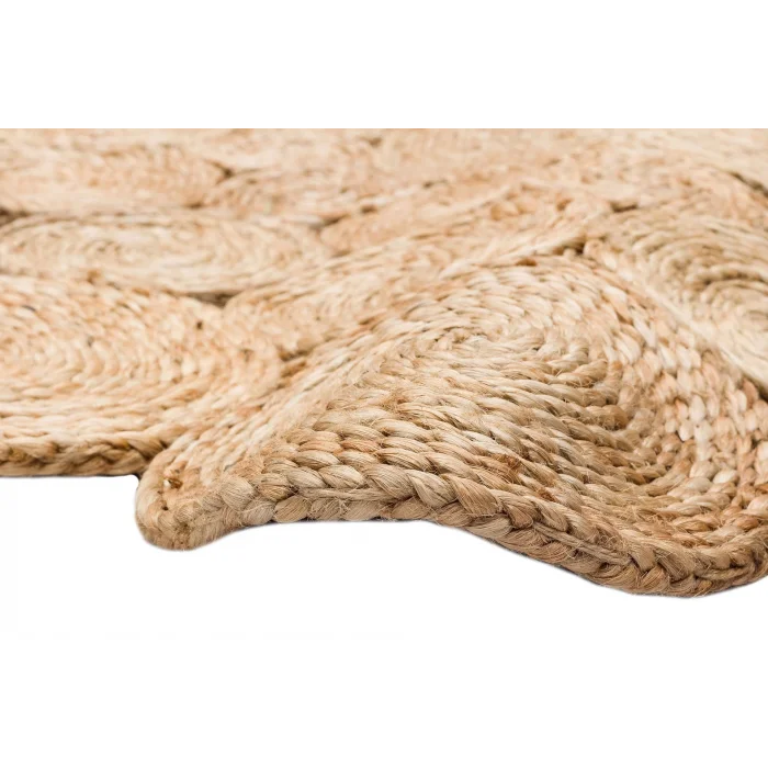 Solo Jüt 111 Natural XW Yuvarlak El Dokuma Flatweave Naturel Jüt Hasır Halı
