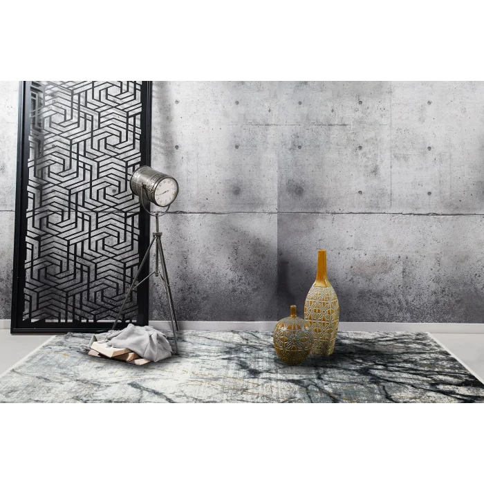 FRESCO HALI 0404 Yüksek Alçak Dokulu Özel Işıltılı Yüksek Kaliteli Sık Dokuma Modern Salon Halısı