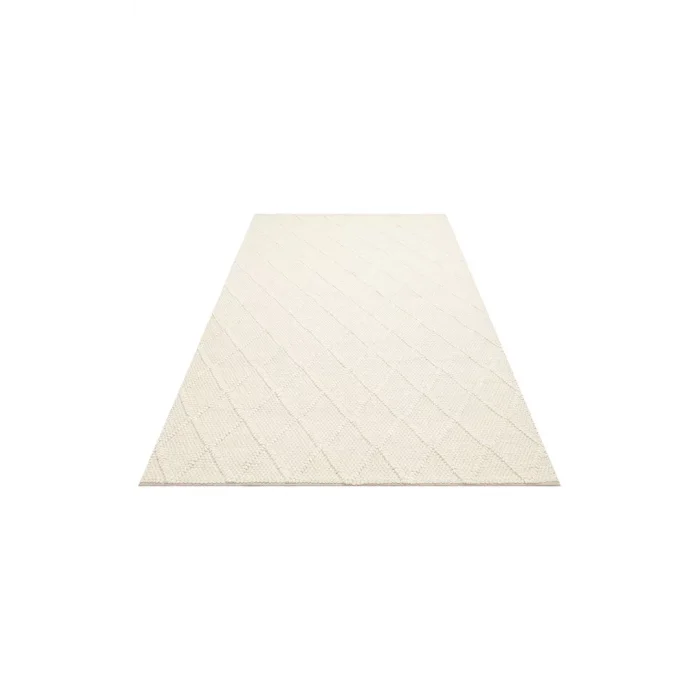 Jade Dıamond Cream Naturel Kazak Örgü Desenli El Dokuma Örgü Halı