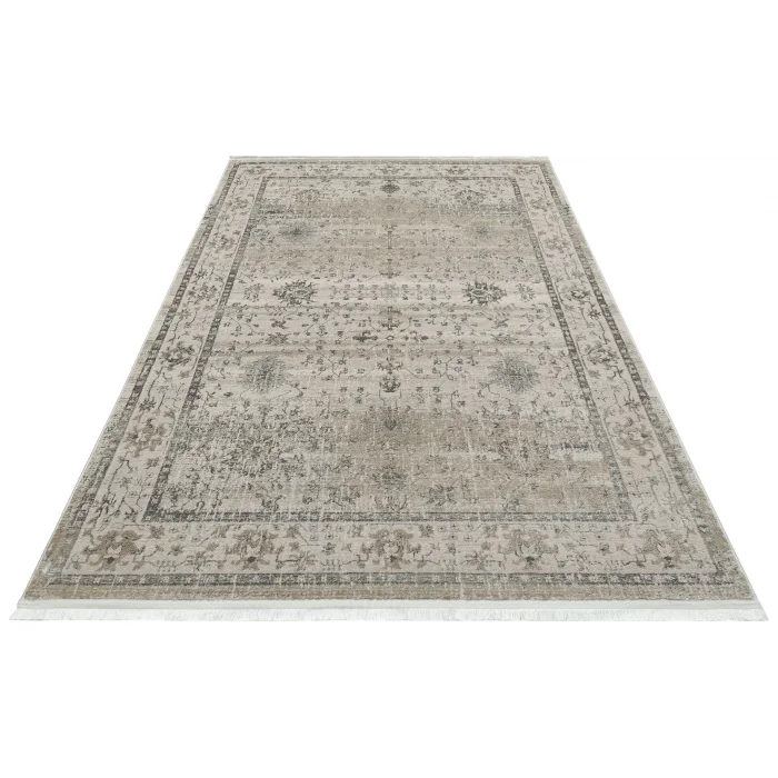 LISBON HALI 0021 Parlak Dokulu Modern Desen ve Renkli Metalik Işıltılı Makine Halısı