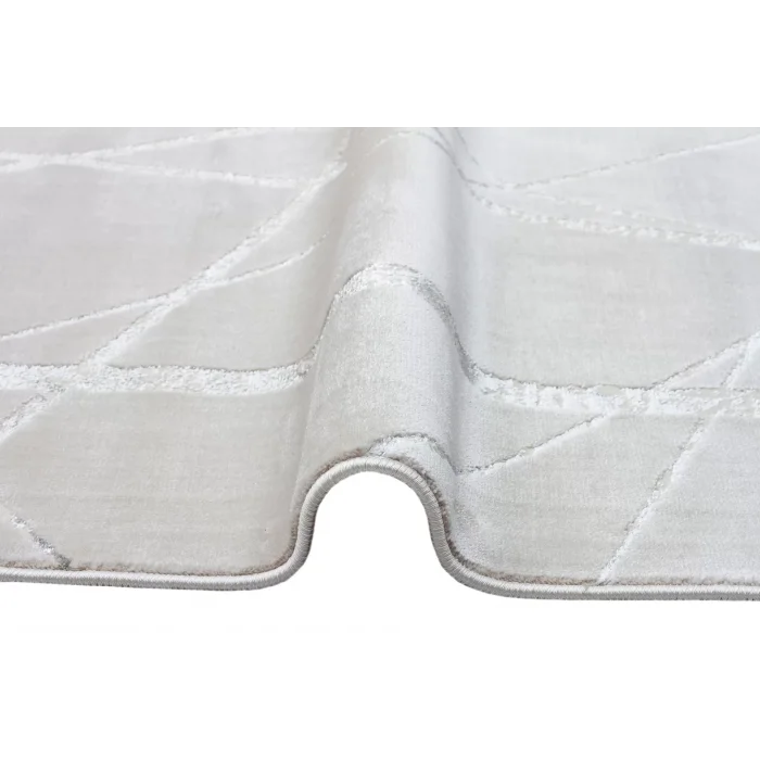 LISBON HALI 0040 Parlak Dokulu Modern Desen ve Renkli Metalik Işıltılı Makine Halısı