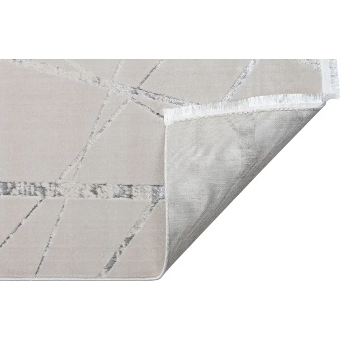 LISBON HALI 0040 Parlak Dokulu Modern Desen ve Renkli Metalik Işıltılı Makine Halısı