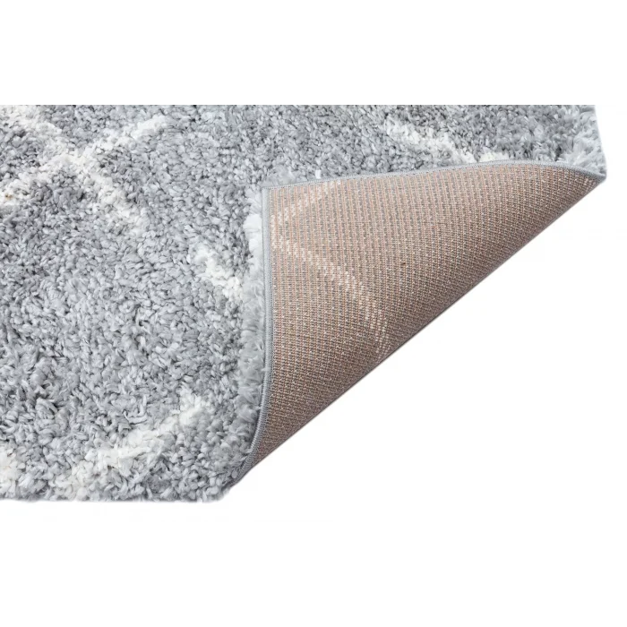 LOFT HALI 0011 Hav Toz Vermez Yumuşak Dokulu Etnik Desenli Uzun Tüylü Pofuduk Shaggy Halı