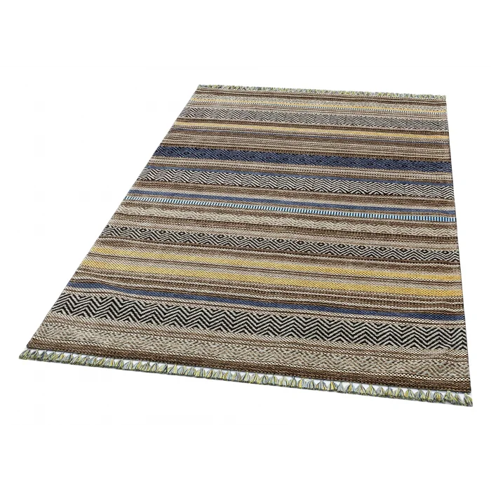 INKA KILIM 0027 Antibakteriyel Hav Toz Vermez Yıkanabilir Kaymaz Modern İnce Dokuma Kilim