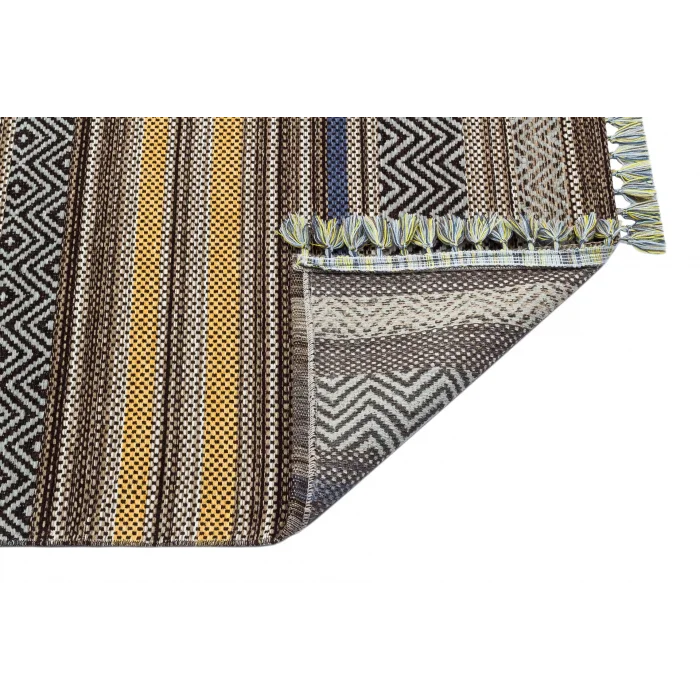 INKA KILIM 0027 Antibakteriyel Hav Toz Vermez Yıkanabilir Kaymaz Modern İnce Dokuma Kilim