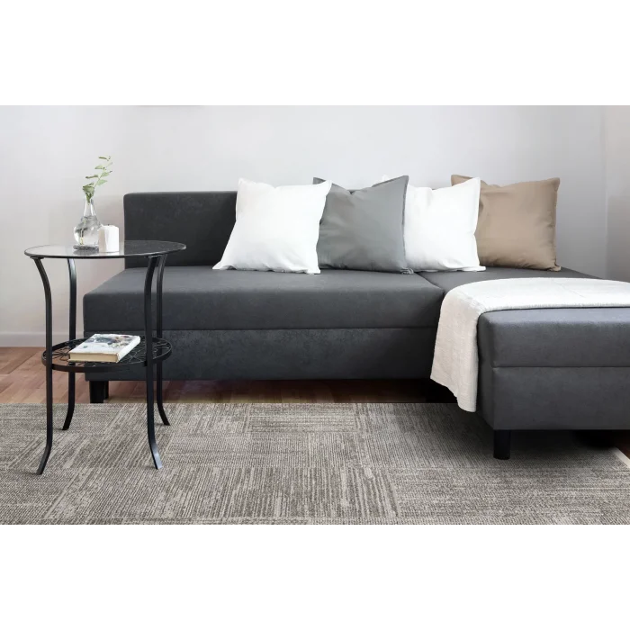 LOTTO HALI 0102 Hav Toz Vermez Modern Sade Desenli Makine Halısı