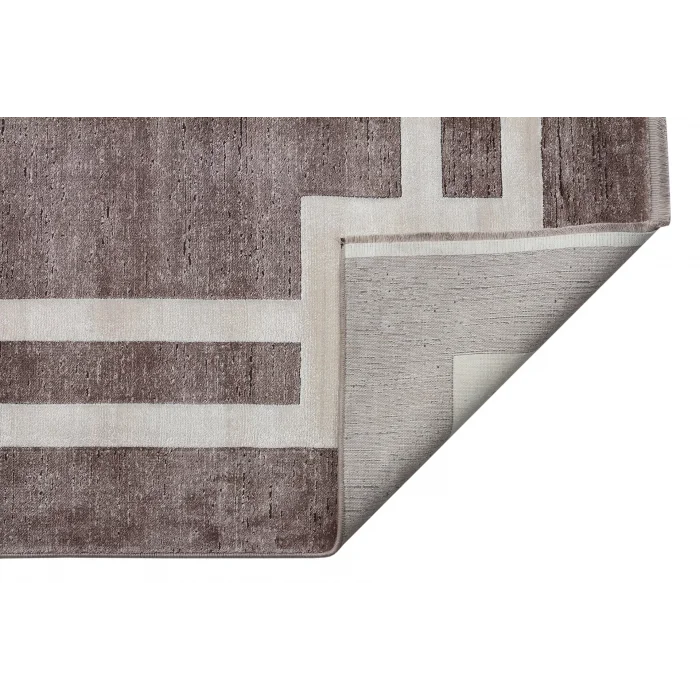 LUGANO HALI 0002 Art Deco Modern Bordürlü Yüksek Kalite Sık Dokuma Salon Halısı