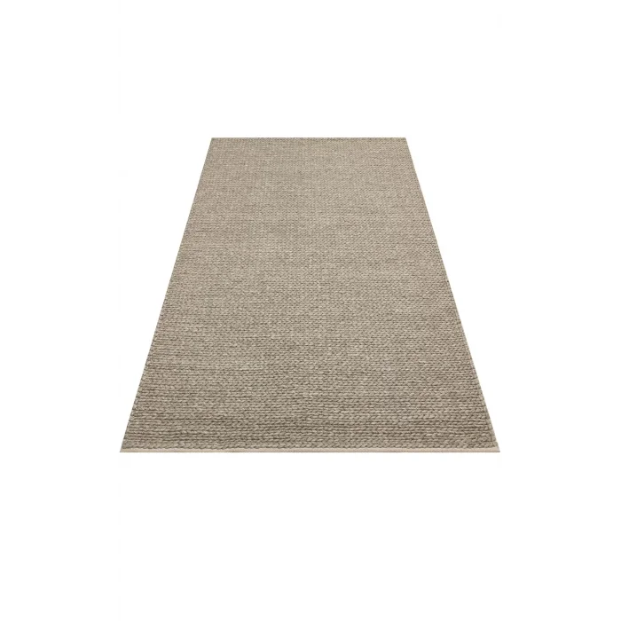 Jade Basketweave Brown Naturel Kazak Örgü Desenli El Dokuma Örgü Halı