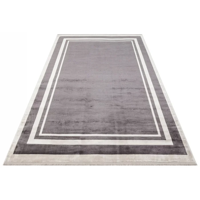 LUGANO HALI 0045 Art Deco Modern Bordürlü Yüksek Kalite Sık Dokuma Salon Halısı