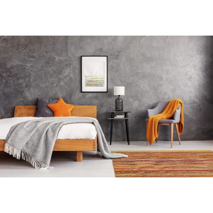 LUNA NEW HALI 0019 Otantik Geleneksel Desenli Yıkanabilir Renkli Baskı Kilim