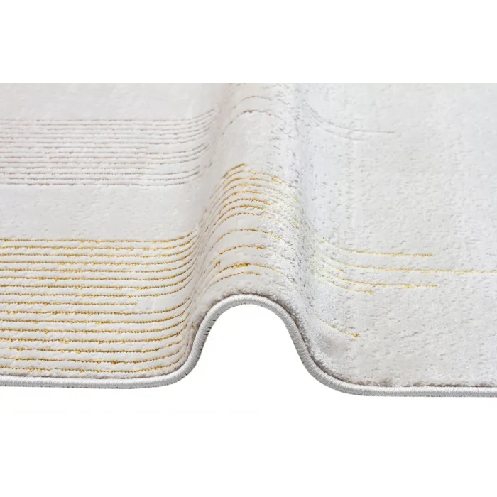 LISBON HALI 0005 Parlak Dokulu Modern Desen ve Renkli Metalik Işıltılı Makine Halısı