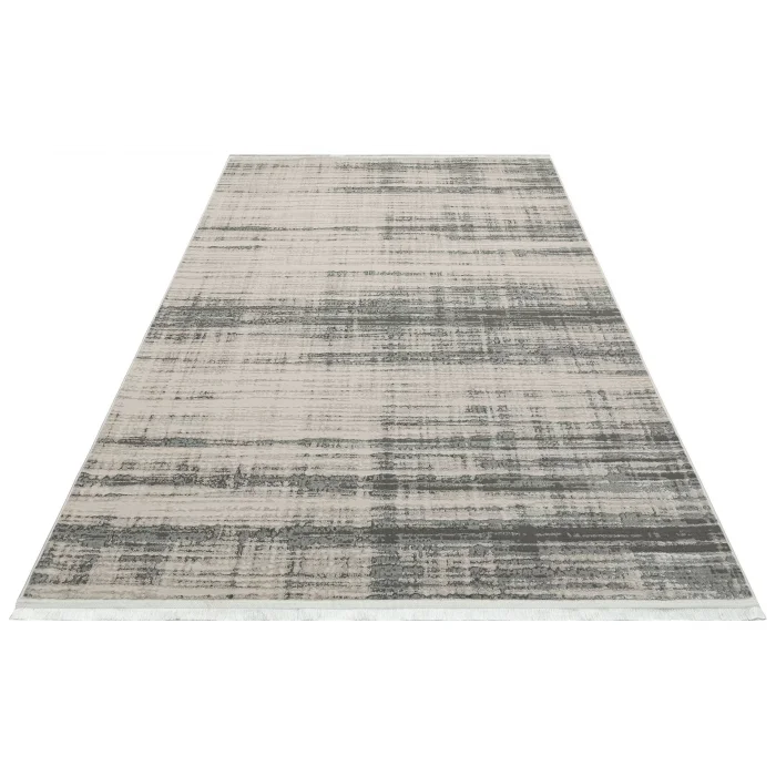 LISBON HALI 0022 Parlak Dokulu Modern Desen ve Renkli Metalik Işıltılı Makine Halısı