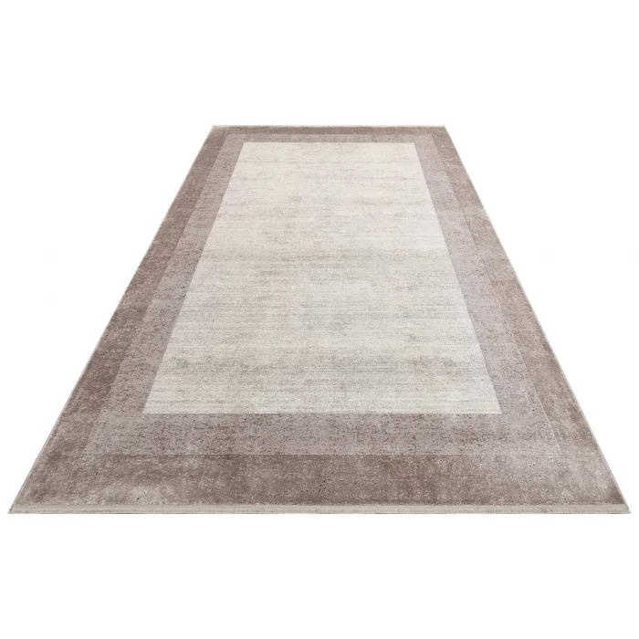 LUGANO HALI 0190 Art Deco Modern Bordürlü Yüksek Kalite Sık Dokuma Salon Halısı