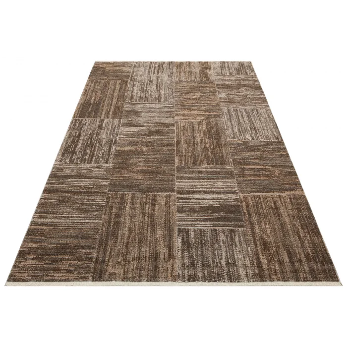 LOTTO HALI 0109 Hav Toz Vermez Modern Sade Desenli Makine Halısı