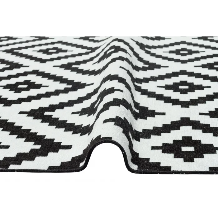 LUNA NEW HALI 0069 Otantik Geleneksel Desenli Yıkanabilir Renkli Baskı Kilim