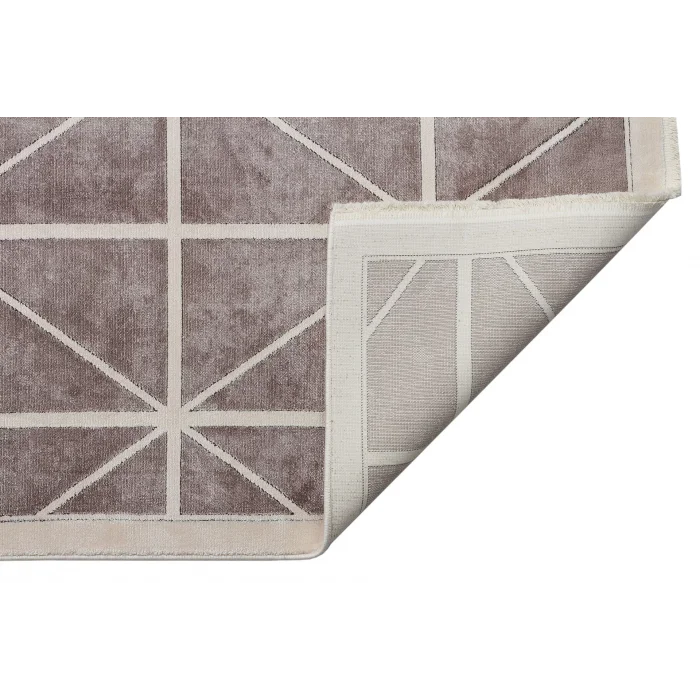 LUGANO HALI 0126 Art Deco Modern Bordürlü Yüksek Kalite Sık Dokuma Salon Halısı