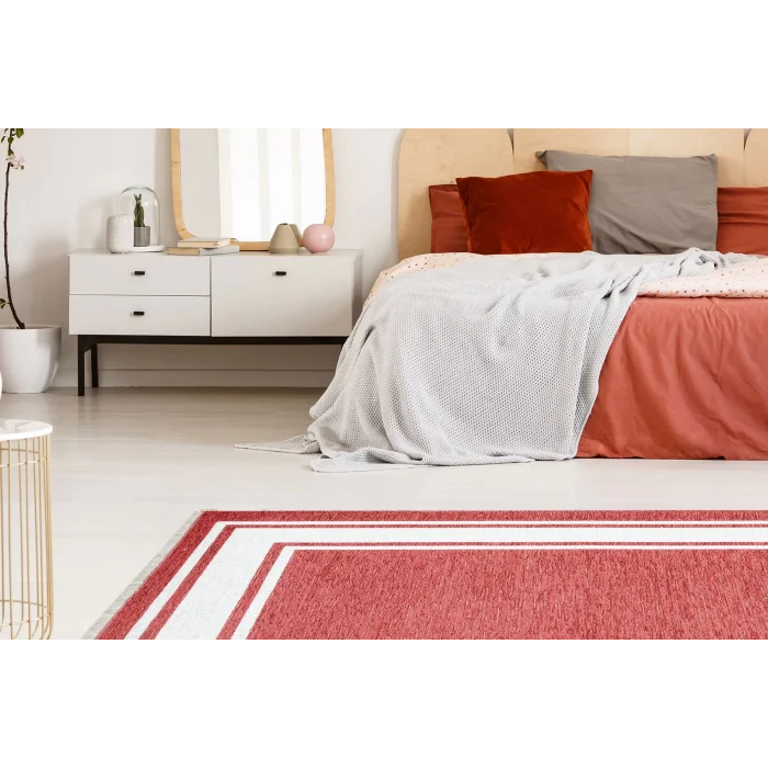 NOA KILIM 0258 Hav Toz Vermez Yıkanabilir Çift Taraflı İnce Modern İskandinav Kilim