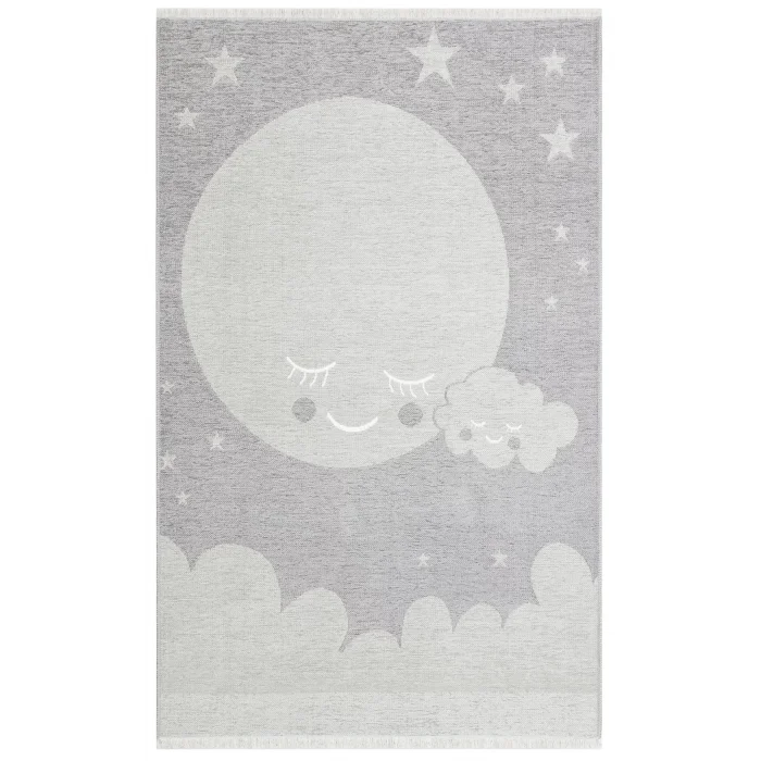 NOA BABY HALI 0003 Yıkanabilir Çift Taraflı Yumuşak Dokulu İnce Çocuk-Bebek Odası Halısı