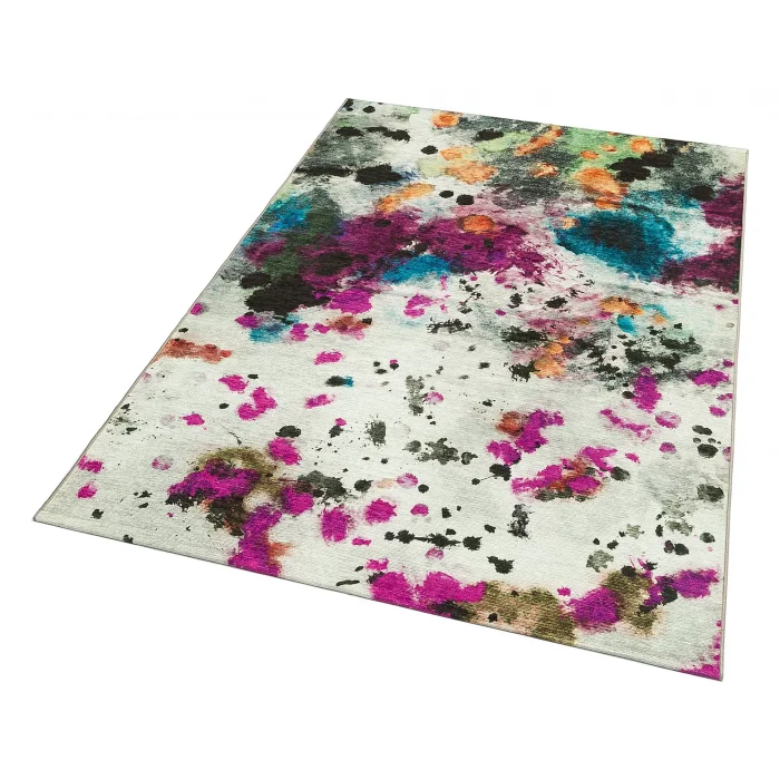 LUNA NEW HALI 0083 Otantik Geleneksel Desenli Yıkanabilir Renkli Baskı Kilim