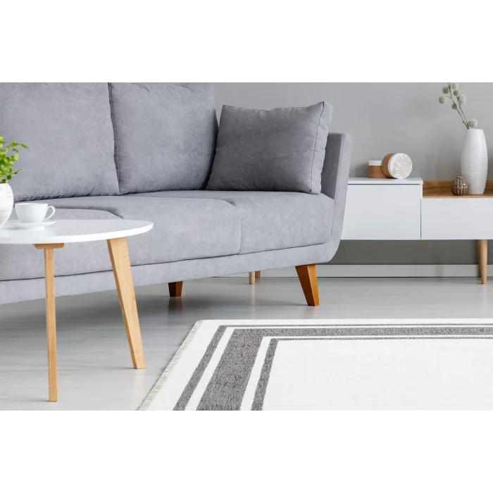 NOA KILIM 0256 Hav Toz Vermez Yıkanabilir Çift Taraflı İnce Modern İskandinav Kilim