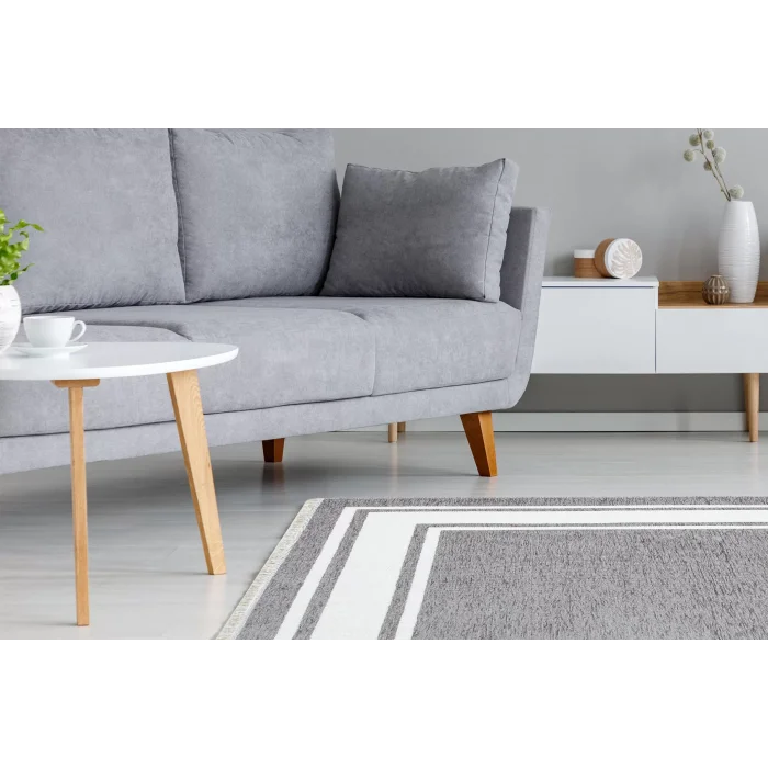 NOA KILIM 0256 Hav Toz Vermez Yıkanabilir Çift Taraflı İnce Modern İskandinav Kilim