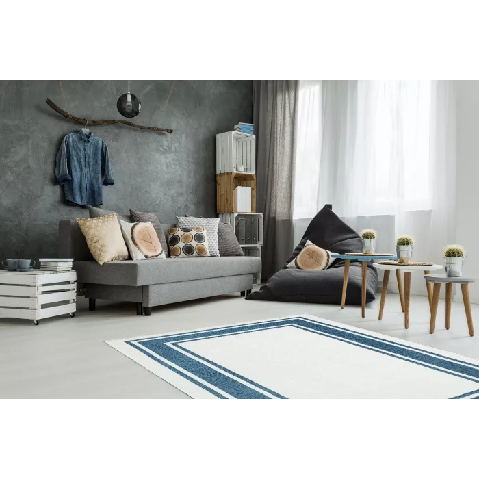 NOA KILIM 0280 Hav Toz Vermez Yıkanabilir Çift Taraflı İnce Modern İskandinav Kilim