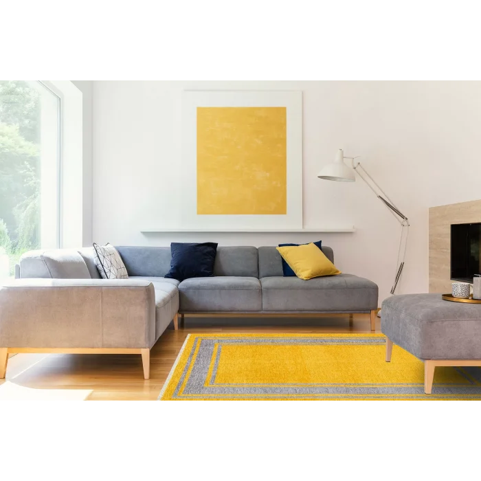 NOA KILIM 0249 Hav Toz Vermez Yıkanabilir Çift Taraflı İnce Modern İskandinav Kilim