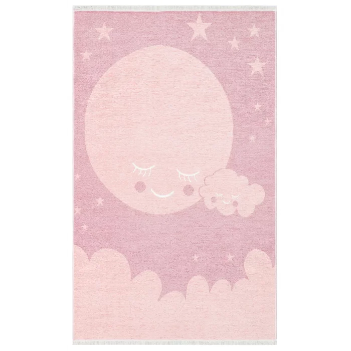 NOA BABY HALI 0007 Yıkanabilir Çift Taraflı Yumuşak Dokulu İnce Çocuk-Bebek Odası Halısı