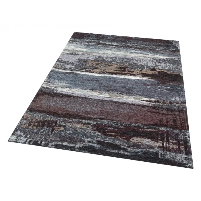 SMART HALI 0373 Kolay Kullanımlı Çok Renkli Modern İnce Dokuma Halı