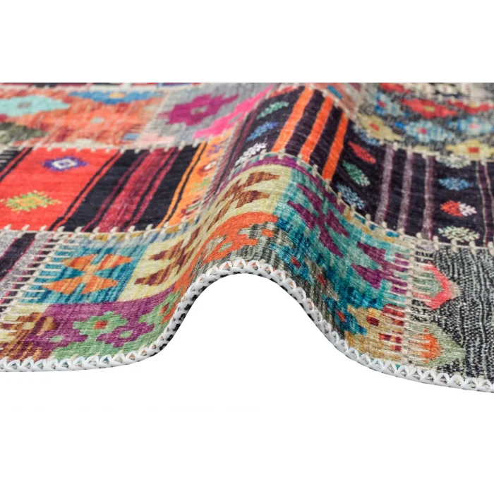 REFLEX HALI 0211 Baskı Desenli Hav Toz Vermez Yıkanabilir İnce Halı