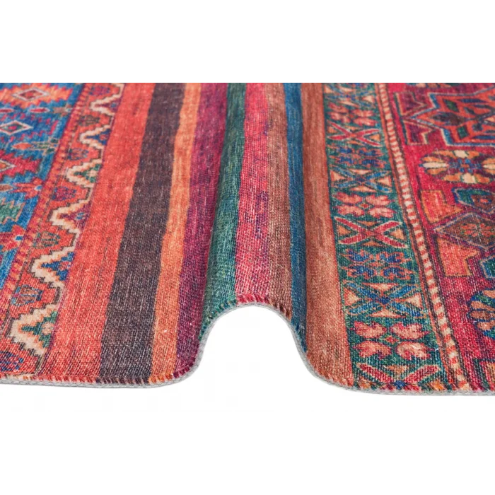 Ruby RB 09 Multy Yıkanabilir Kolay Kullanımlı Modern ve Geleneksel Desenlere Sahip Renkli Kilim