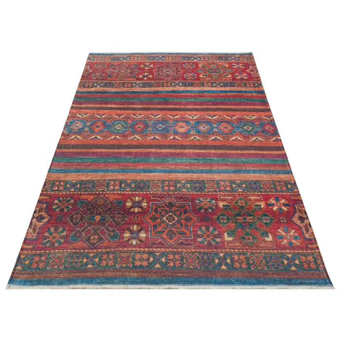 Ruby RB 09 Multy Yıkanabilir Kolay Kullanımlı Modern ve Geleneksel Desenlere Sahip Renkli Kilim