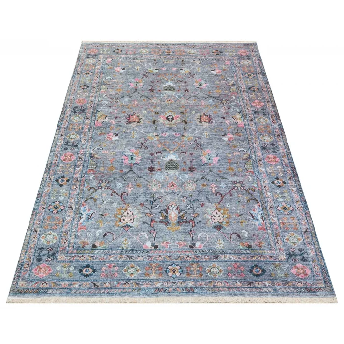 Ruby RB 01 L.Multy Yıkanabilir Kolay Kullanımlı Modern ve Geleneksel Desenlere Sahip Renkli Kilim