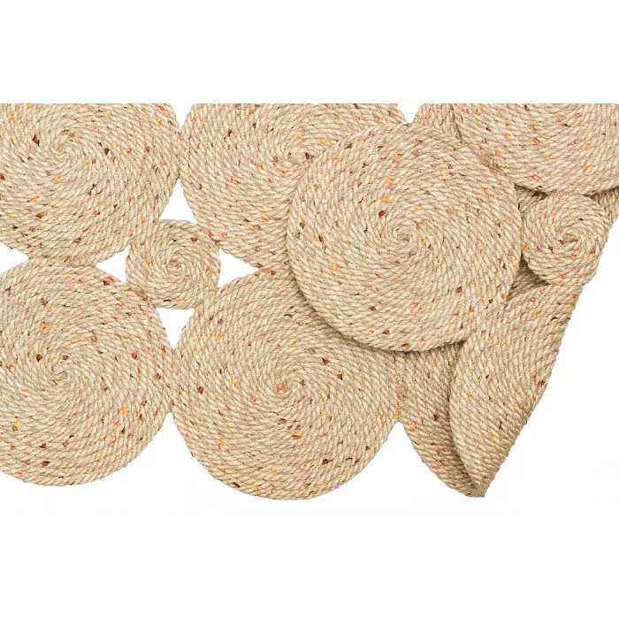 Patna PTN 01 Natural Jüt Hasır Görünümlü Hav Toz Vermez Dekoratif Örgü Halı