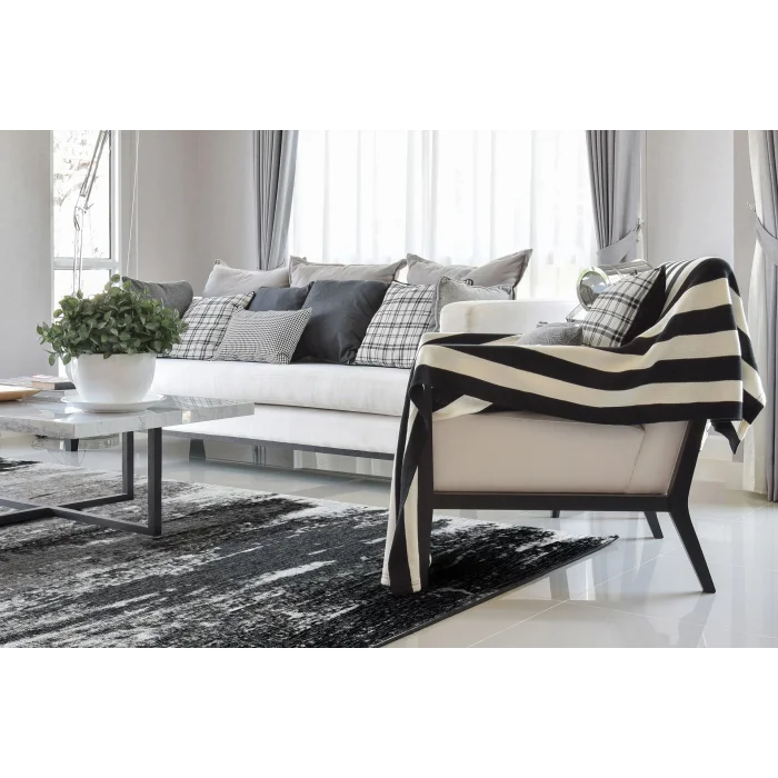 SMART HALI 0677 Kolay Kullanımlı Çok Renkli Modern İnce Dokuma Halı