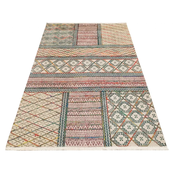 Ruby RB 05 L.Multy Yıkanabilir Kolay Kullanımlı Modern ve Geleneksel Desenlere Sahip Renkli Kilim