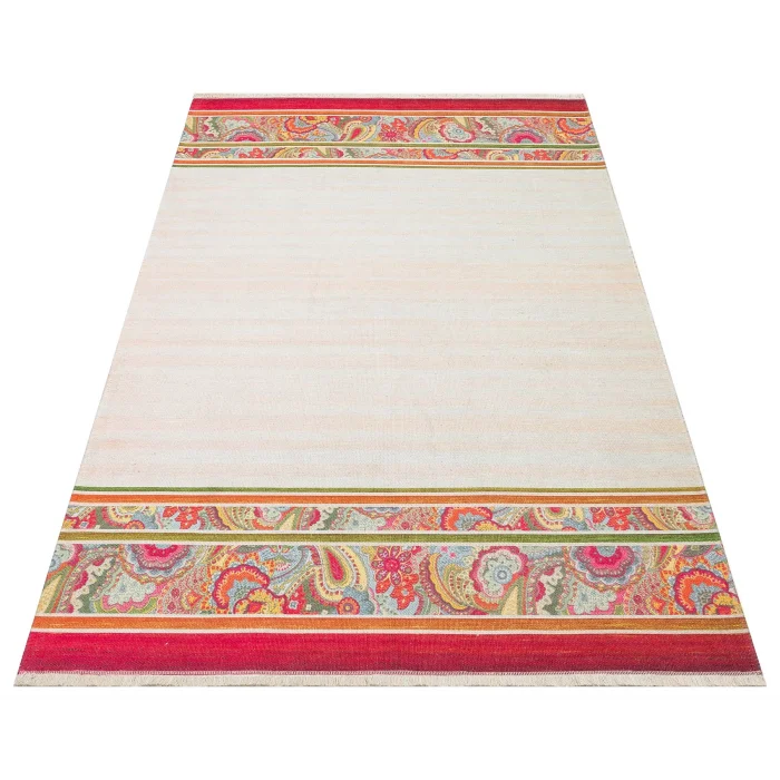 Ruby RB 10 Multy Yıkanabilir Kolay Kullanımlı Modern ve Geleneksel Desenlere Sahip Renkli Kilim